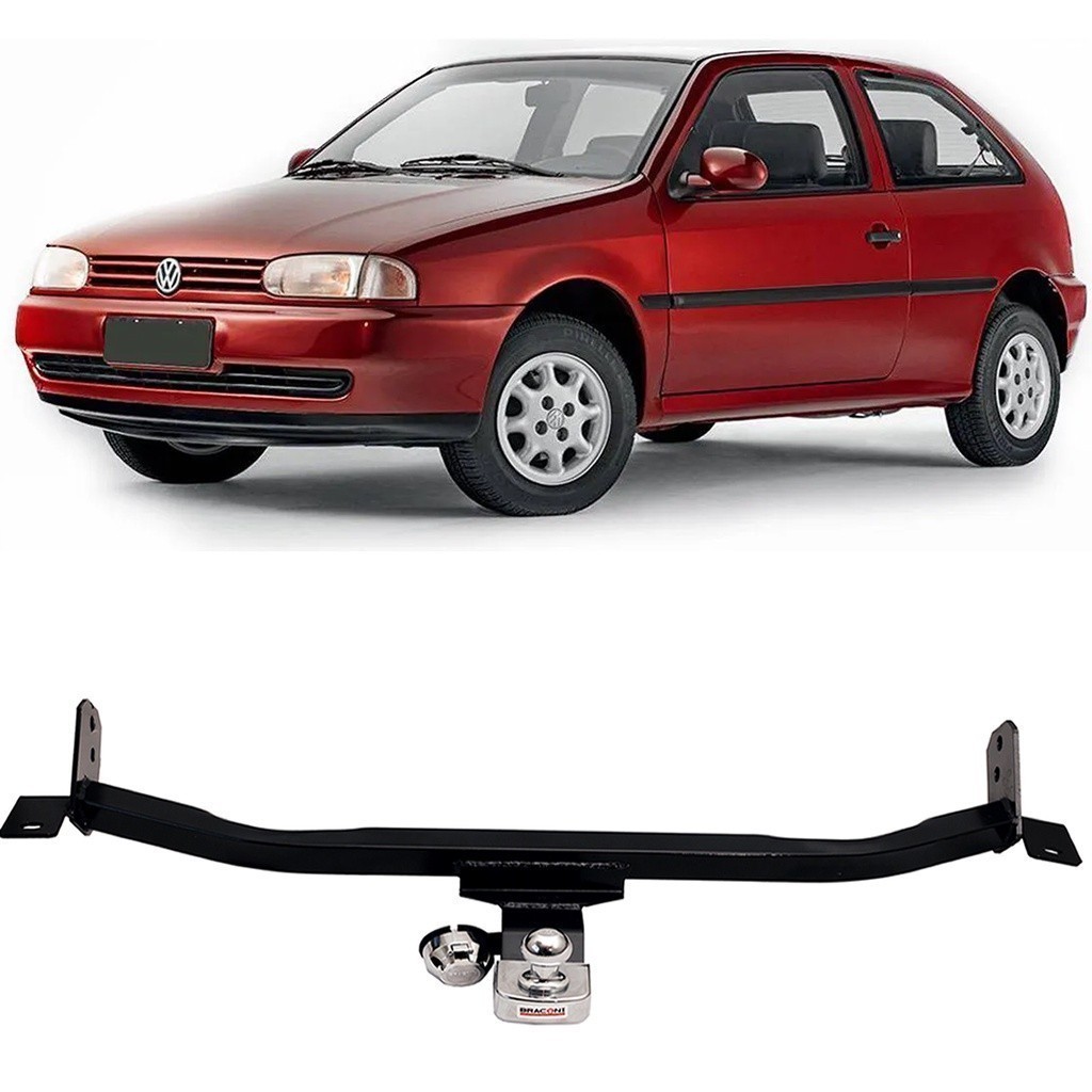 Engate Reboque Rabicho Fixo Gol 1996 Até 1998 Aco Resistente Capacidade Carga 500kg Braconi Qualidade reforçado bOM