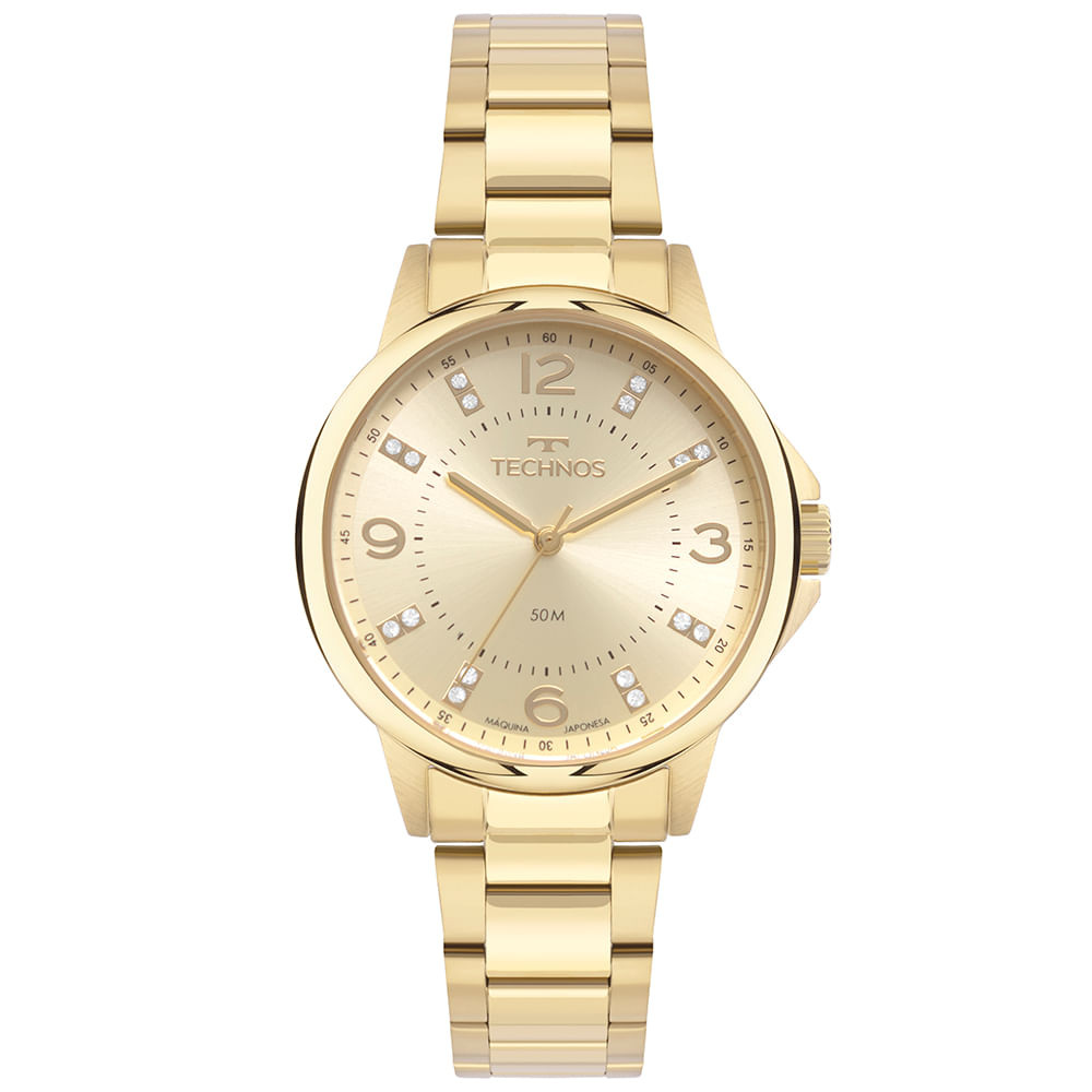 Relógio Technos Feminino Dress Dourado - 2036MSS/1D - Watches