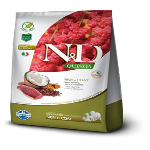 Ração Farmina N&D Quinoa para Cães Adultos sabor Pato - 800g