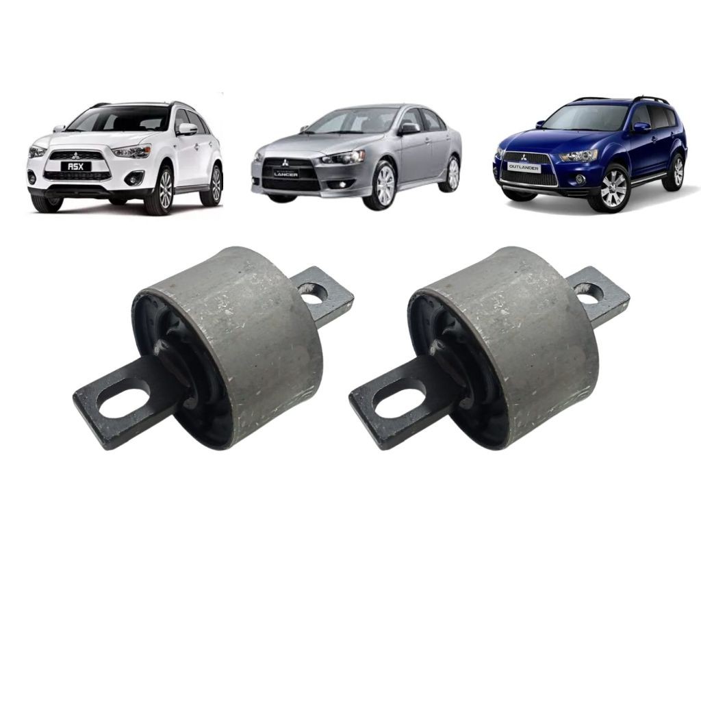 Par Bucha Facão Tensor Braço Traseira Asx Lancer Outlander 2 Peças