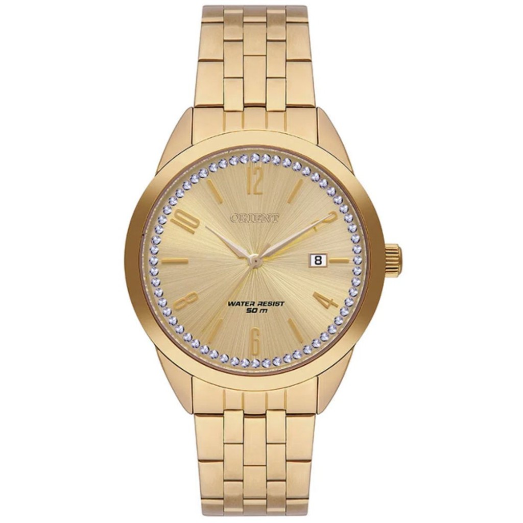 RELÓGIO ORIENT FEMININO DOURADO CRISTAIS FGSS1238 C2KX em Oferta na Shopee