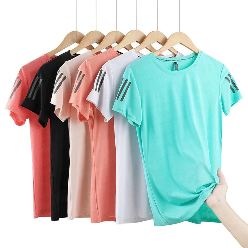 Camiseta Femininas Com Resfriamento De Gelo – Leve , Respirável E Elástica — imagem 1