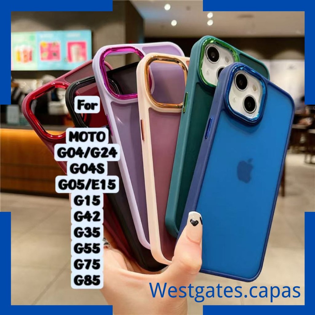 Capa Space Acrilico fosca Colorida Comaptivel Com Motorola Moto G04/G24 G04S G05