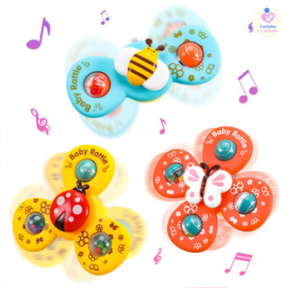 Kit 3 Brinquedo Sensorial para Bebê - Ventosa Adesiva Gira Spinner Atividade Educativa em Oferta na Shopee