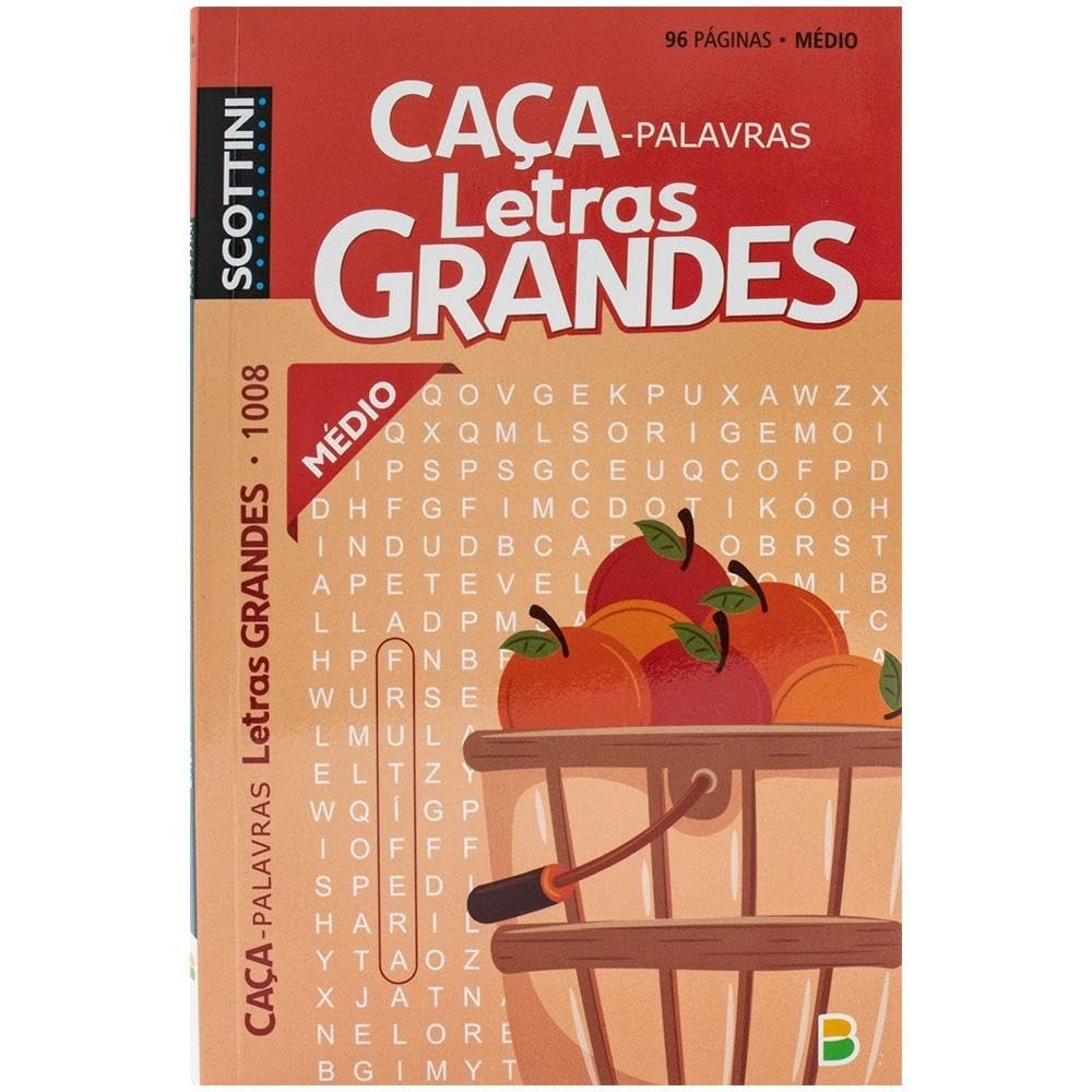 Scottini Caça-palavras Letras Grandes | 96 pág | N.1008 | Médio