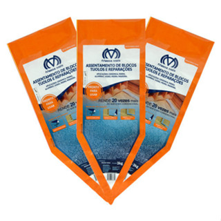 Kit 3 Packs Argamassa Polimérica Massa Mais para Blocos e Tijolos 3kg em Oferta na Shopee