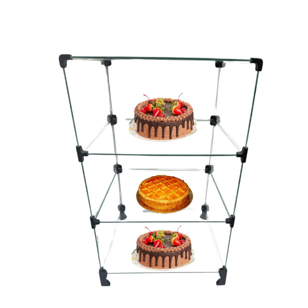 Baleiro Display Vidro Temperado Doceria, Bolos