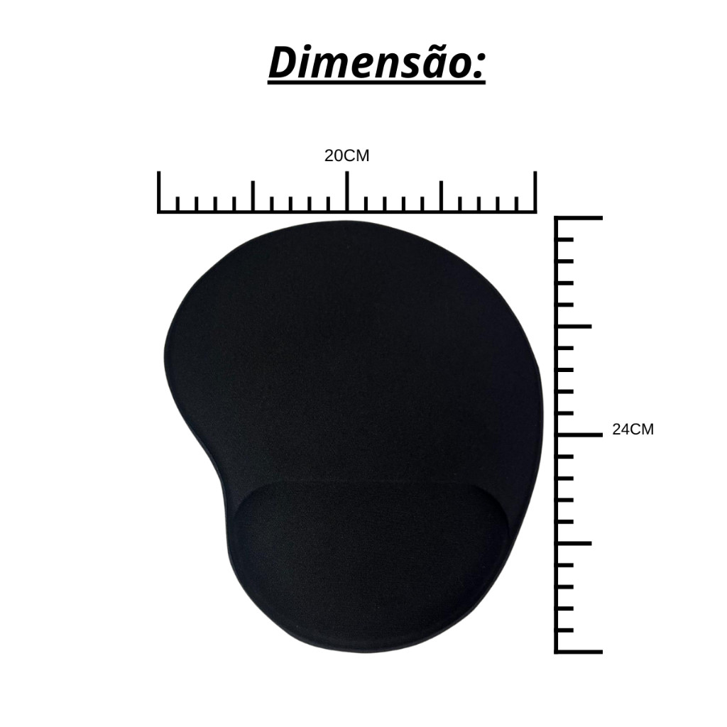 Mousepad Gamer Ergonômico com Apoio de Punho – Ideal para Longas Sessões