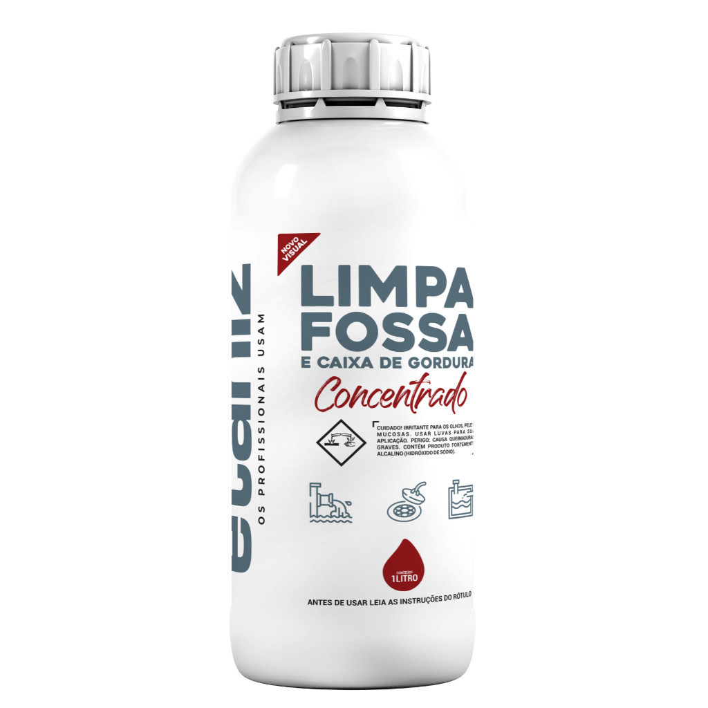 Limpa Fossa Esgoto E Ralo Incolor 1 Litro Dissolve Massas Orgânicas Gorduras Profissional - ETANIZ Alta excelência Hiper em Oferta na Shopee
