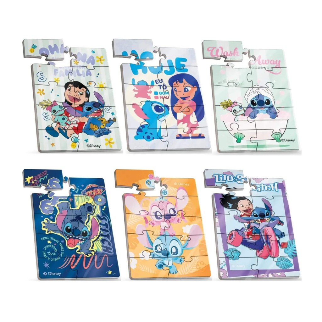 Mini Quebra-Cabeça Madeira Lilo & Stitch Disney 10 Peças Sortido Unitário – Pais e Filhos 811085-1 em Oferta na Shopee