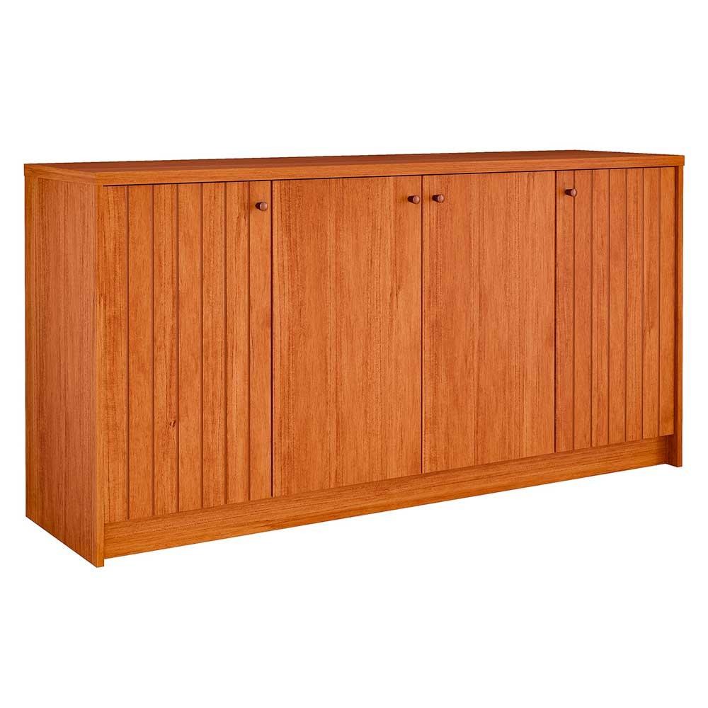 Aparador Buffet para Sala de Jantar Lia 100% MDF com 4 Portas Cimol Cinamomo
