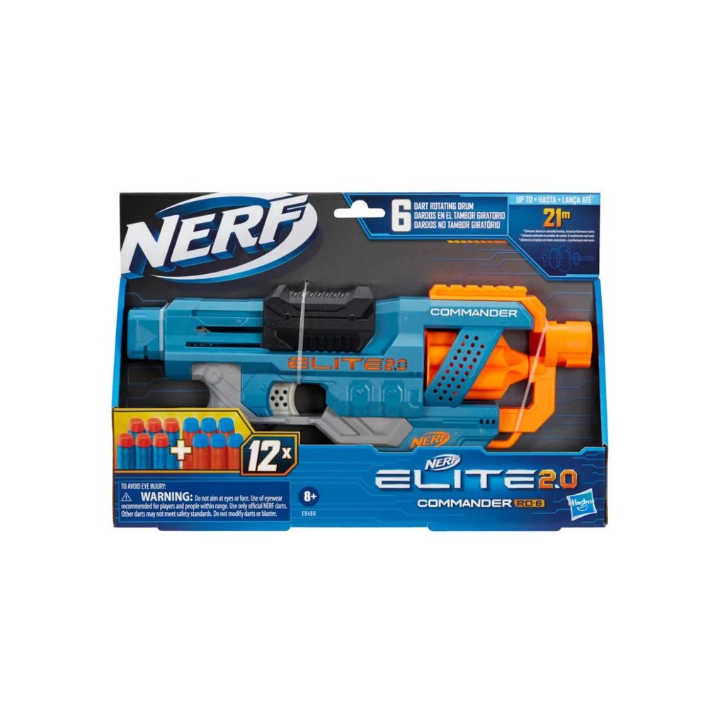 Nerf Elite 2.0 Commander Lançador de Dardos Hasbro