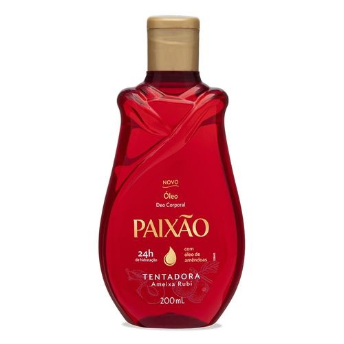 Óleo Corporal de Amêndoas Paixão Tentadora Ameixa Rubi 200ml em Oferta na Shopee