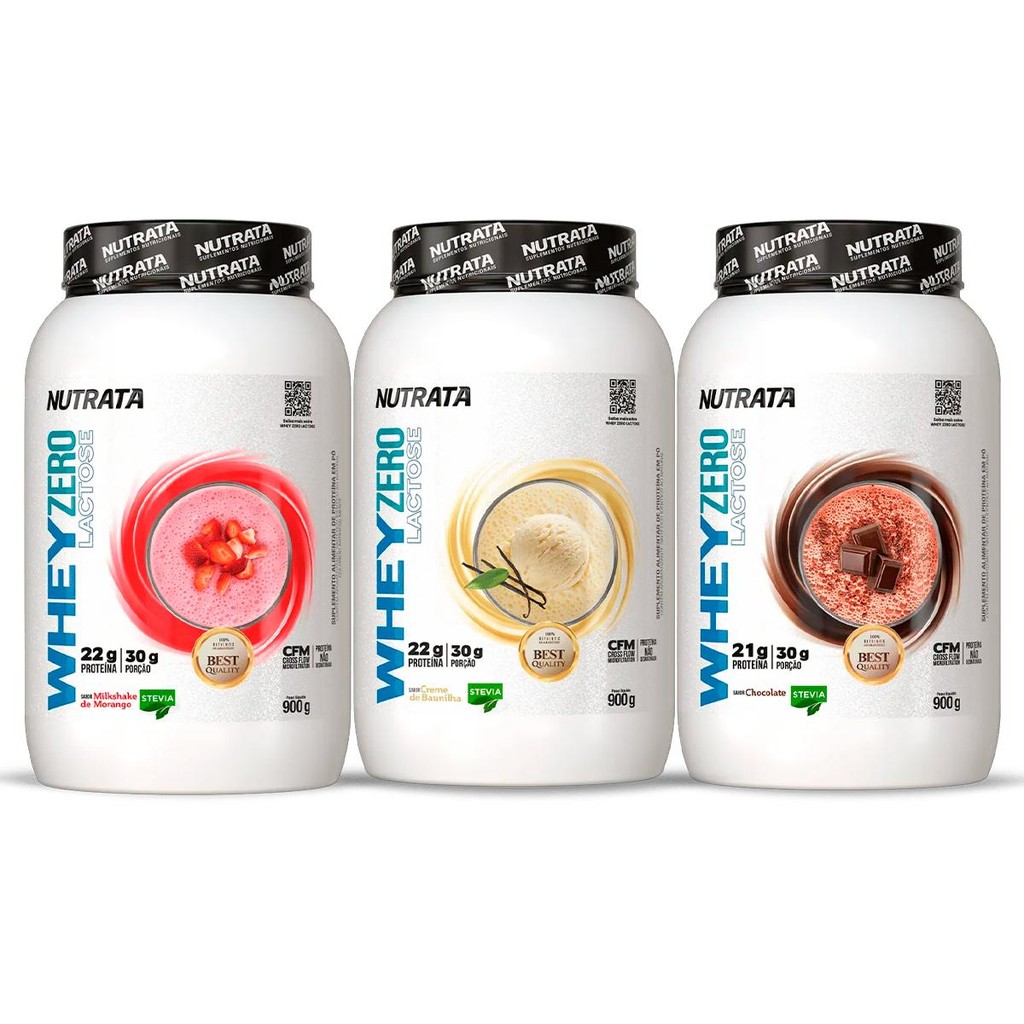 Whey Zero Lactose Pote 900g - Nutrata - Health