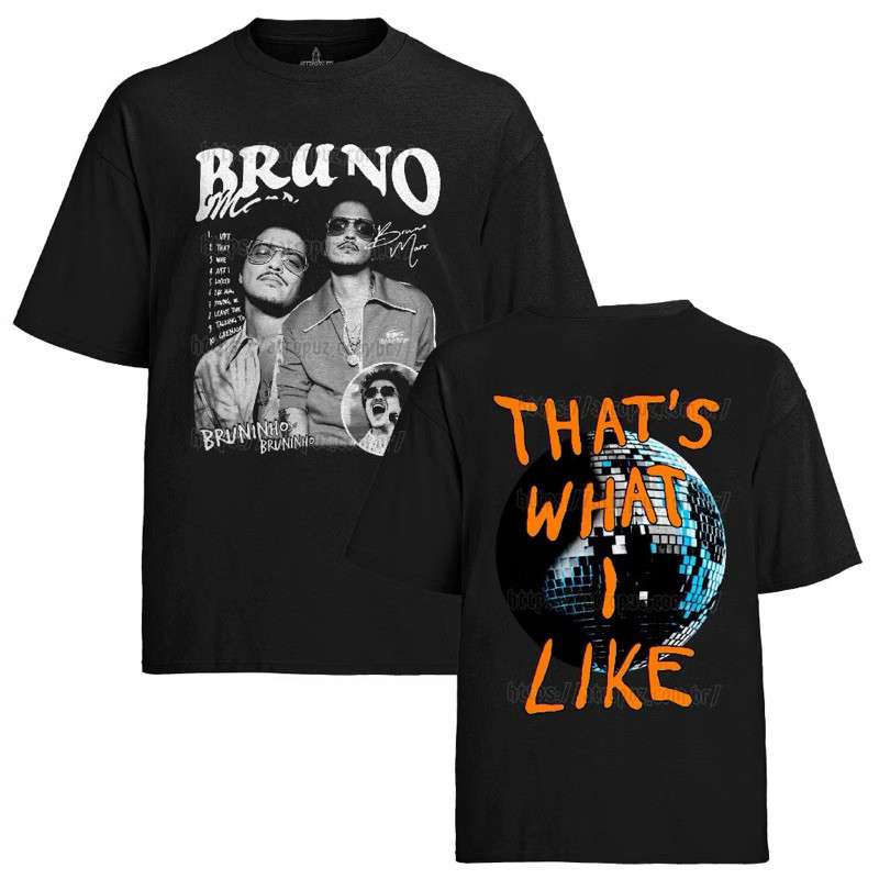 Camiseta Basica Algodão T-shirt Bruno Mars Camiseta Cantor Bruninho Mars Unissex Promoção Envio Rápido