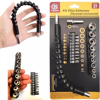 Kit Extensor Prolongador Flexível Parafusadeira Universal 250mm Bits Soquetes ATACADAO BAZZAR