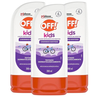 Loção Repelente de insetos Off! Kids 200ml Proteção Contra Dengue - Zika - Chikungunya em Oferta na Shopee