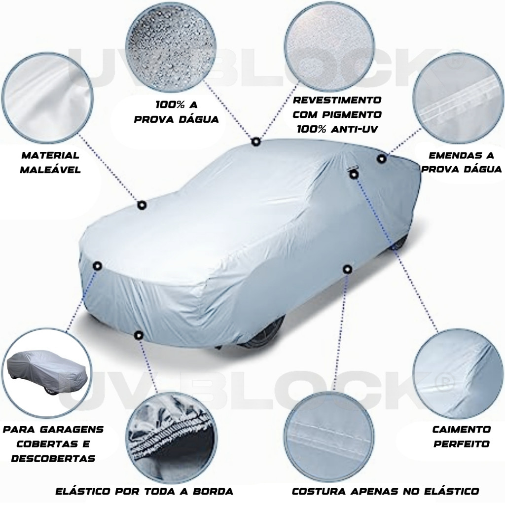 Capa Cobrir Carro Celta 4 Portas Lona Protetora Impermeável Sol e Chuva