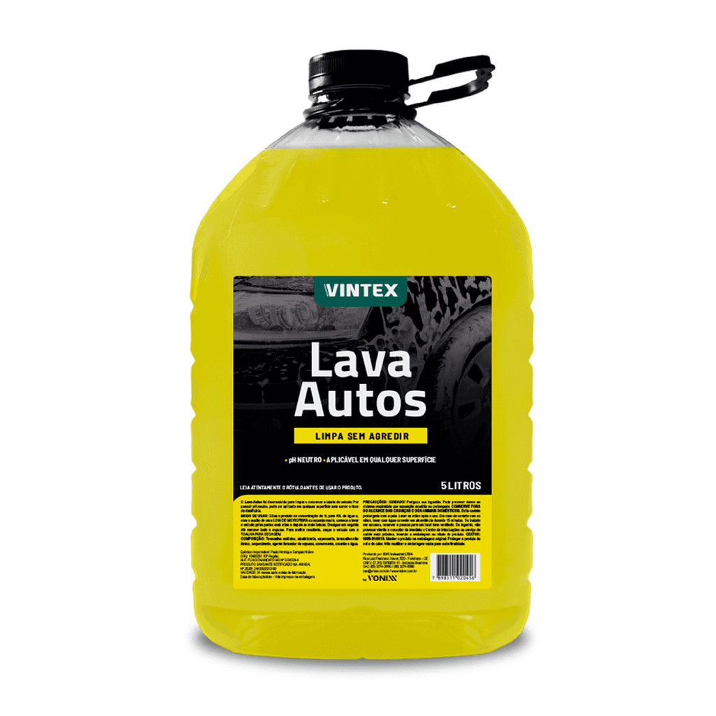 Shampoo Automotivo Brilho Protege Lava Autos 5l Vonixx em Oferta na Shopee
