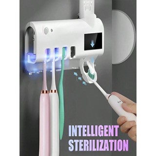 Suporte Escova De Dentes Esterilizador Com Luz UV Antibacteriano Automático Creme Dental Banheiro -Manuel e Automatica em Oferta na Shopee