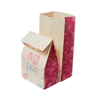 Saco de Papel Kraft Delivery Variação Quant. e Tam. Sacola Personalizada Doces SOS Confeitaria em Oferta na Shopee