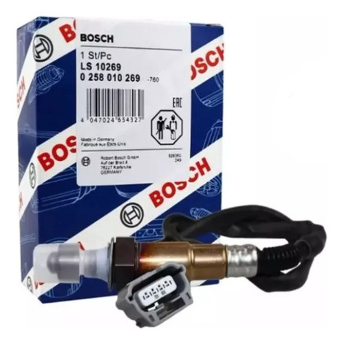 1X Sonda Lambda Oxigenio Nissan March e Versa motor 1.6 Flex  - Pré/pós catalisador 0258010269