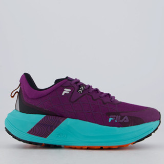Tênis Fila Racer Skytrail Feminino Roxo e Azul em Oferta na Shopee