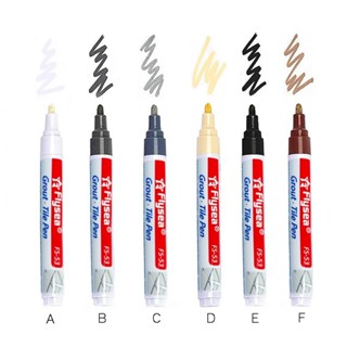 Caneta Pinta rejunte Permanente Cks Porcelanato Azulejo À Prova D'Água Anti Mofo Cor Branco - Bege - Preto - Marrom em Oferta na Shopee