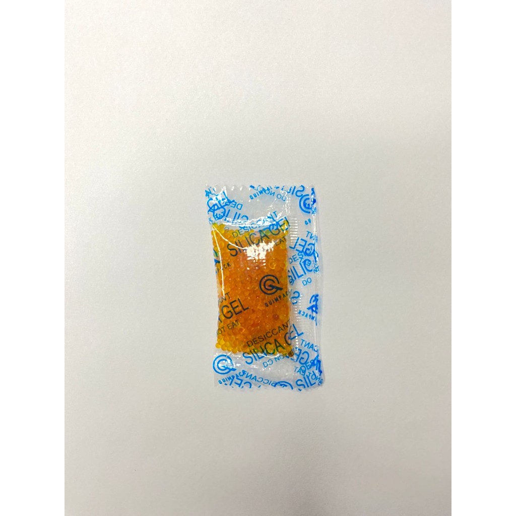 Sílica Gel laranja 1 a 3mm sachê em Filme BOPP 5g QUIMPACK - c/120