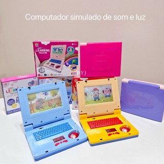 Notebook De Brinquedo Laptop Infantil Musical Com Luz Educativo Presentes para crianças
