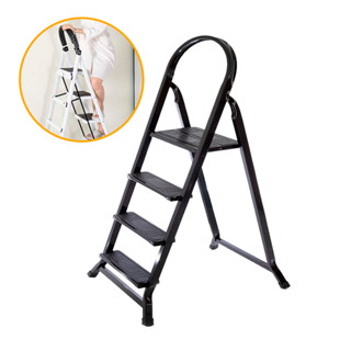Escada Utilar Dobrável em Aço Reforçado 120kg com 4 Degraus e Ponteiras Antiderrapante Uso Doméstico em Oferta na Shopee
