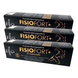 Kit 3 Pomada Fisiofort Premium PRETA 150g Bio Instinto em Oferta na Shopee