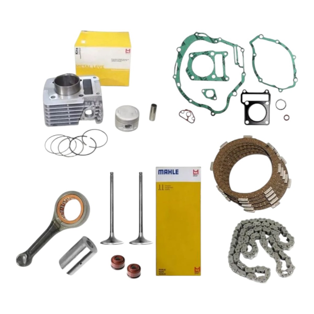 Kit Motor Completo Biela Juntas Valvulas Ybr/xtz125 Até 2005