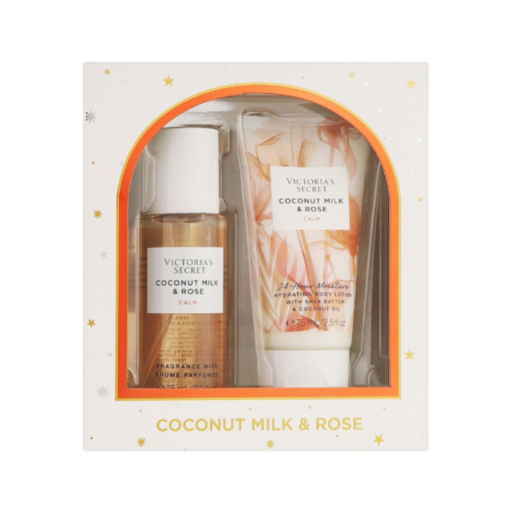 Kit Coconut Milk e Rose Victoria's Secret Body + Creme 75ml