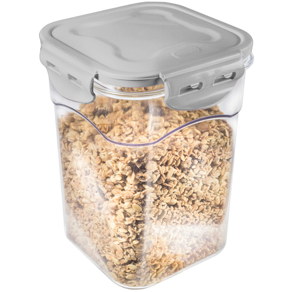 Porta Alimento Pote Hermético Cristal 1,5 Litros Conserva Organizador Alimentos Cozinha Lig Brin