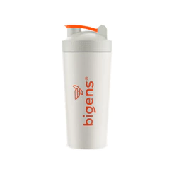 Coqueteleira Esportiva Bigens 600 mL Perolada – Shaker para Whey, Pré-Treino e Vitaminas