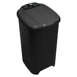 Tanquinho de Lavar Roupa Preto 10kg Com 9 Programas de Lavagem Newmaq Semiautomática 127V