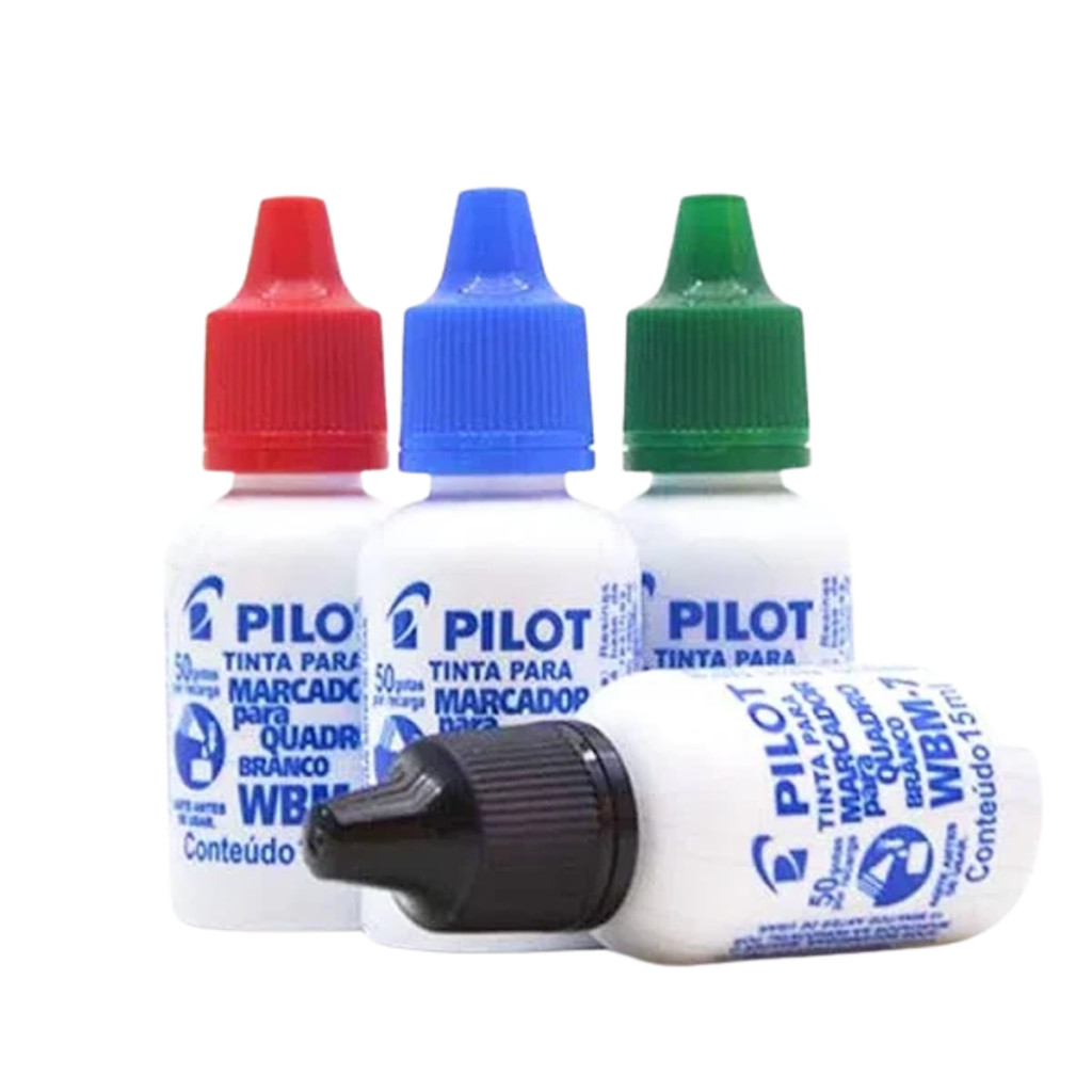 KIT 4  Refil Para Marcadores De Quadro Branco WBM-7 15ml - PILOT em Oferta na Shopee