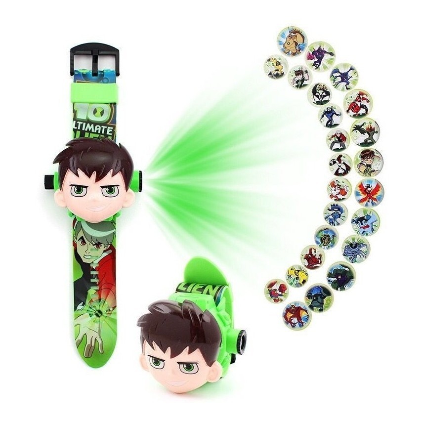 Relógio Infantil Ben 10 Projetor de Imagens Digital Brinquedo