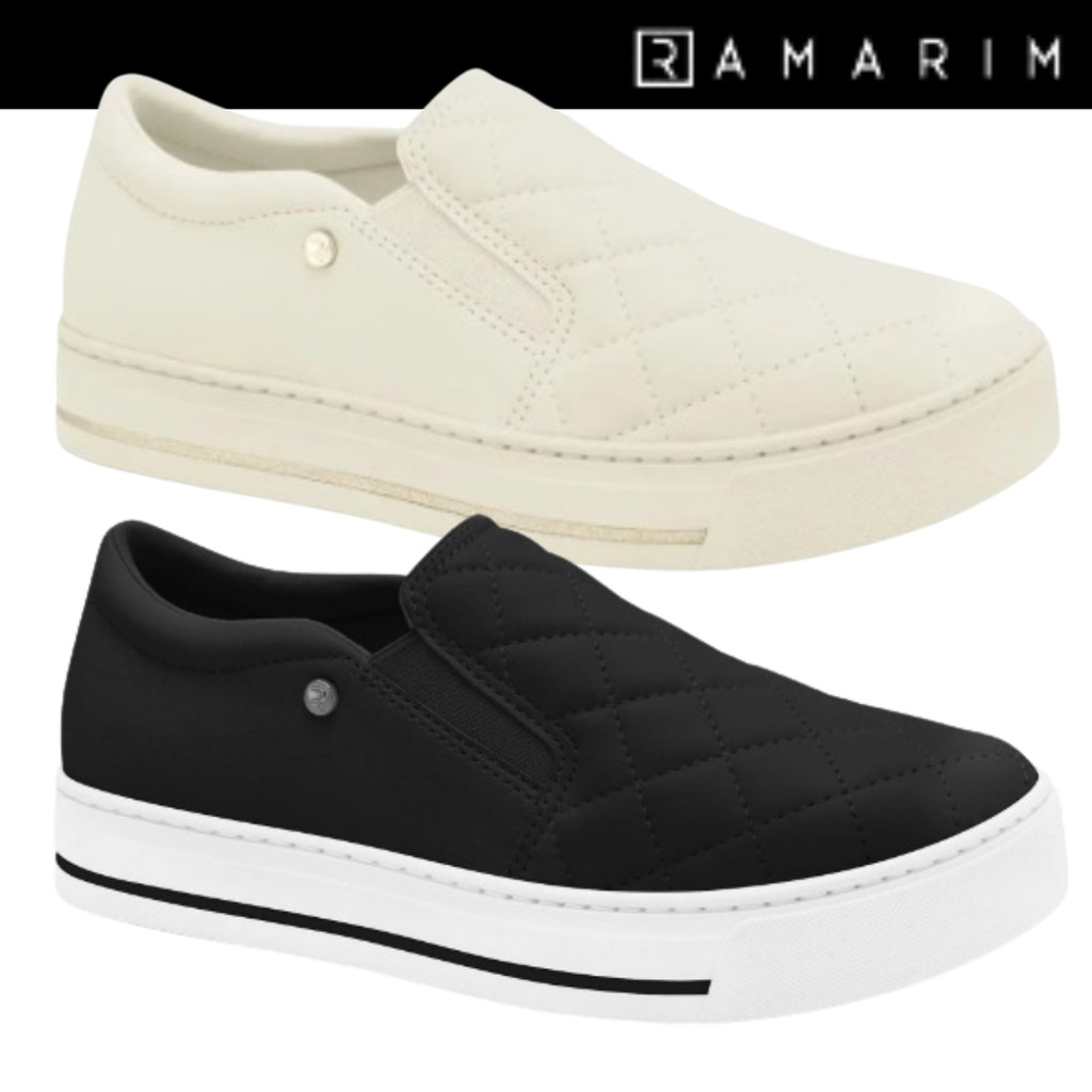 Tênis Feminino Ramarim Slip On Matelassê Conforto Estilo em Oferta na Shopee
