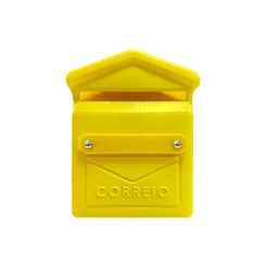 Caixa Correio Pvc Casinha Amarela