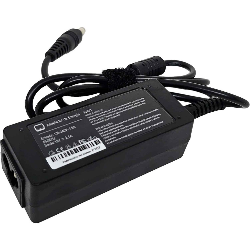 Fonte Carregador Para Notebook Samsung Rv415 Rv411 Rv419 Ad-4019f 19v 2,1a 40w