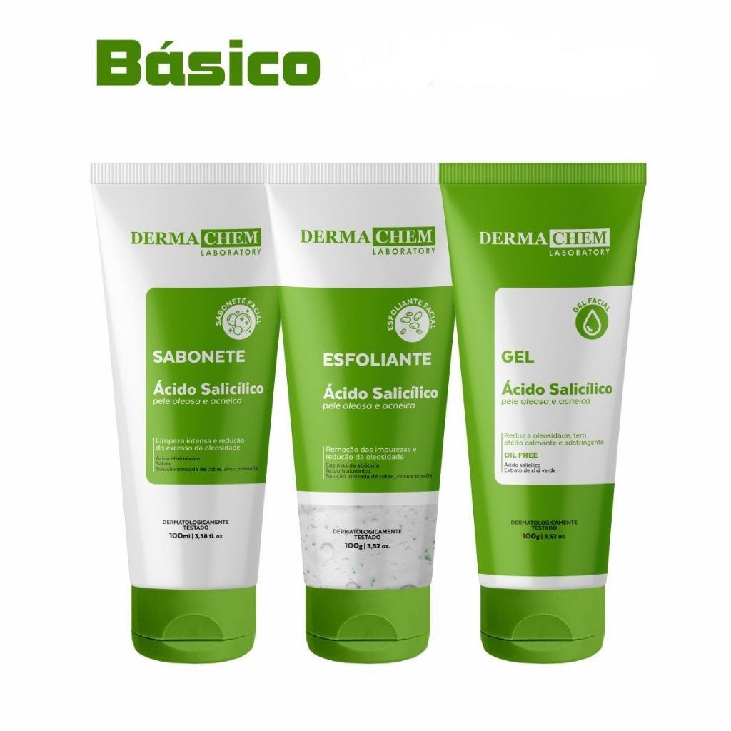 KIT Dermachem 6x SKIN CARE ANTI-OLIOSIDADE HIDRATANTE DERMACHEM em Oferta na Shopee