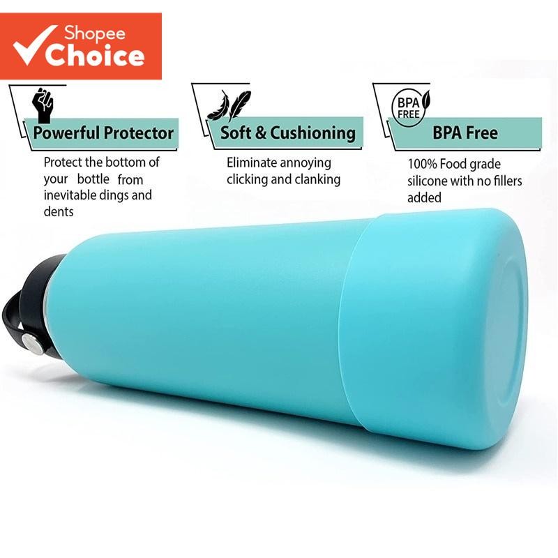 Bota De Silicone Premium Para Garrafas De Água 12 Onças-40 Com Proteção Durável E Antiderrapante em Oferta na Shopee