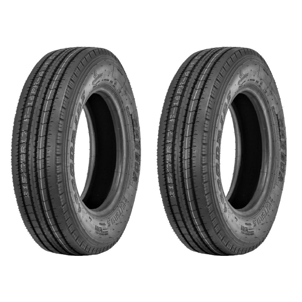 Kit 2 Pneus 215/75R17.5 Liso 16 Lonas 135/133J CR960A Goodride em Oferta na Shopee