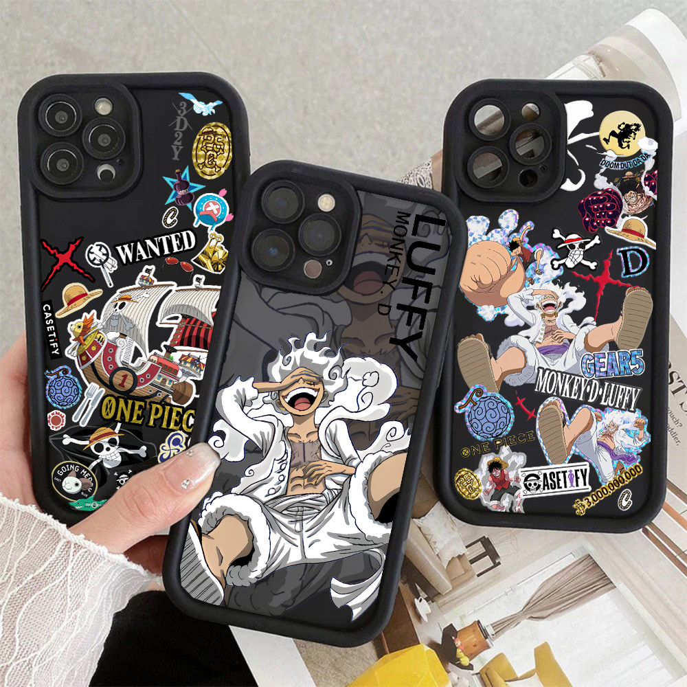 Para Samsung A55 A15 A14 A54 A12 A35 A13 A05S A04E A03 A11 A23 A32 A34 A50 S20 FE S23 One Piece Rindo Luffy Capa À Prova