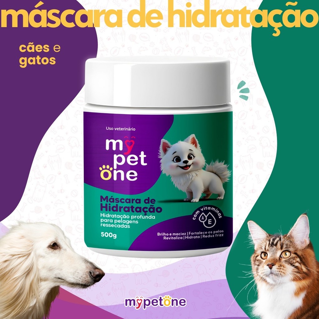 Kit 3 Máscara de Hidratação Mypetone - 500g — imagem 2 de 2