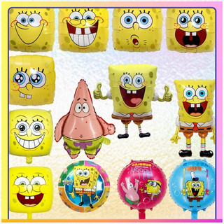 [Bob Esponja Balão] Balão de aniversário decoração de festa balão dos desenhos animados estilo aniversário a