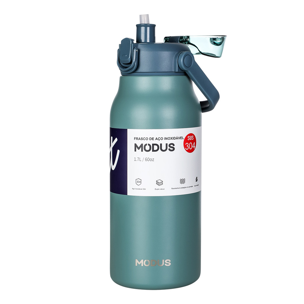 MODUS Garrafas 1700ml Inox Térmica De Água Parede Dupla em Oferta na Shopee