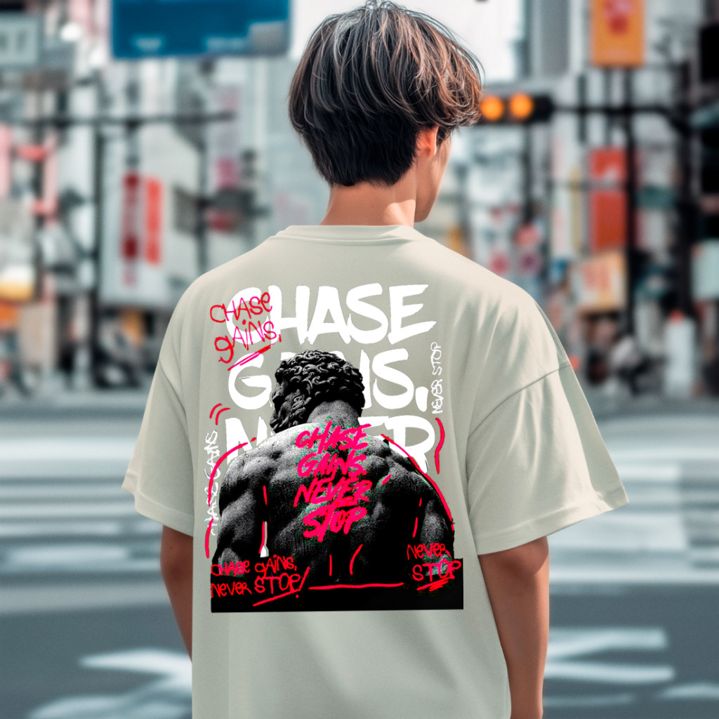 Camiseta Casual Masculina Chase Homem Da Guerra Manga Curta Coleção Nova 100% Algodão CMFC014